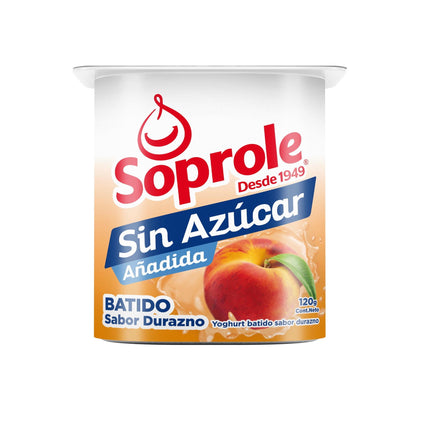 Yoghurt  Batido Sin Azúcar Sabor Durazno Pote, 120 g | Apishop
