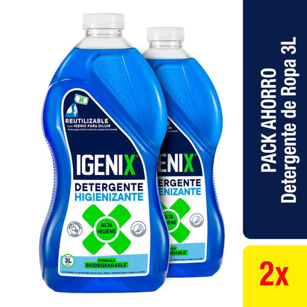 Detergente Líquido Higienizante Pack 2 Botella, 6 L