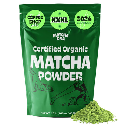 Té verde matcha en polvo MATCHA DNA Organic, bolsa de 4,7 kg