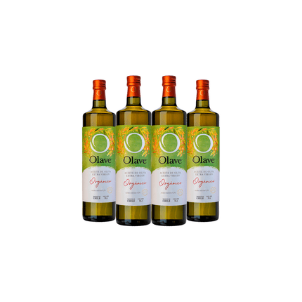 Aceite de Oliva extra virgen Olave Organico 4 x 1000 ml