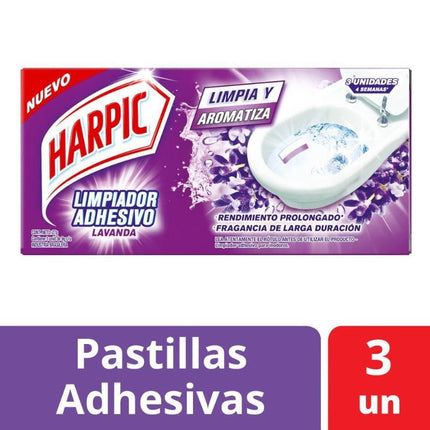 Limpiador Baño AdehsivoLavanda Pastillas, 3 Un