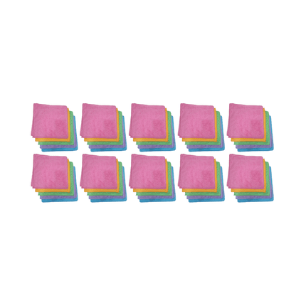 Pack 50 Paños Microfibra con ojal 70x50 Ultra Absorbente