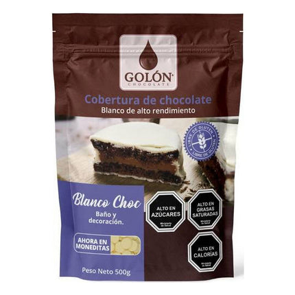 Cobertura Chocolate Blanco 500g Golon