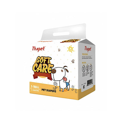 Pañales Para Peros Cachorros Pequeños Talla Xs 2 a 4 Kg -12Un amarillo PN-XS-1