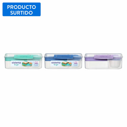 Hermético + pote para yogurt Plástico 1.65L, color surtido 1 Pieza