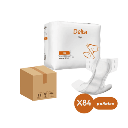 Caja Pañales Adulto Abena Delta Slip XL2, Extra Grandes, 3200 ml, 84 pañales.