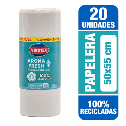 Bolsa de Basura Pequeña Blanca 50x55 cm, 20 Un