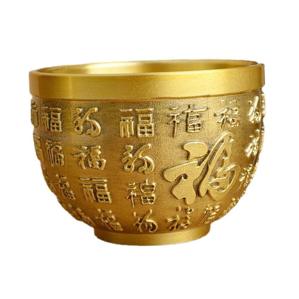 Cuenco Creativo De Latón Feng Shui, Cilindro De Arroz De Riqueza Para Dormitorio, Estudio, Hogar, 6,2 Cm X 4 Cm