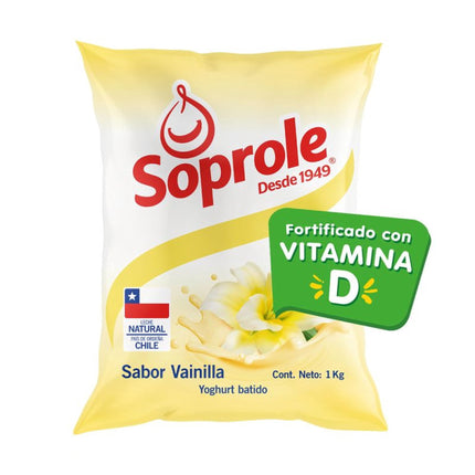 Yoghurt Batido Sabor Vainilla Bolsa, 1 kg | Apishop