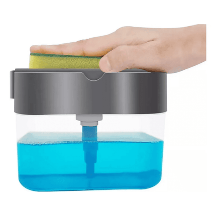 Dispensador De Jabón Líquido Lavaloza Cocina Hogar Gris