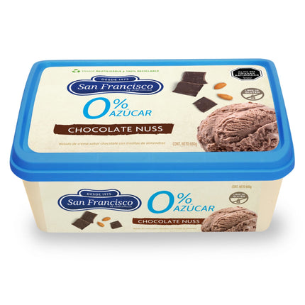 Helado de Chocolate Nuss Sin Azúcar Cassata, 1 L - San Francisco | Apishop