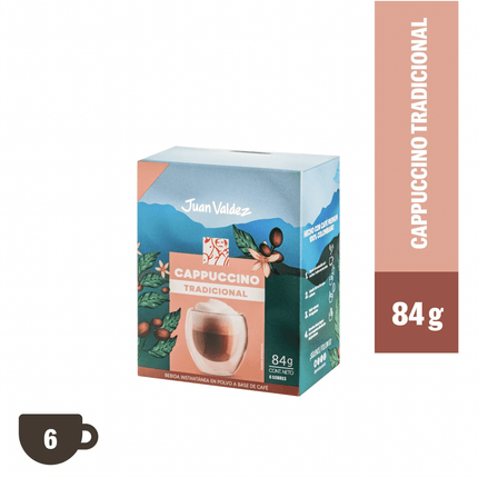 Mixes Café Juan Valdez Cappuccino Tradicional 6 un.