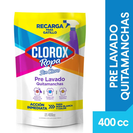 Quitamanchas Líquido Ropa Prelavado Doypack, 400 g