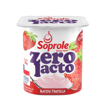 Yoghurt  Batido Zero lacto Sabor Frutilla Pote, 120 g | Apishop
