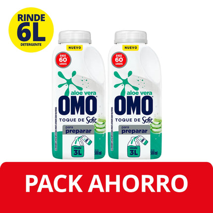 Detergente Líquido aloe vera ultra power para preparar Pack, 1 L