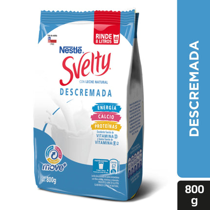 Leche en Polvo Descremada Bolsa, 800 g