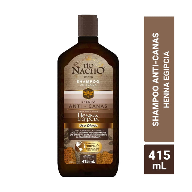 Shampoo Tío Nacho Anti-Canas Henna Egipcia