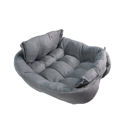 Cama para mascotas perro y gatos 68x50x40 Gris