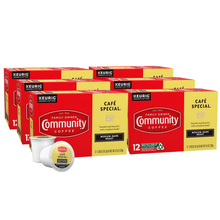 Coffee Community Coffee Cafe Special, tostado medio oscuro, 12 tazas K