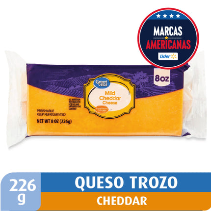 Queso Cheddar Trozo Coctel, 226 g