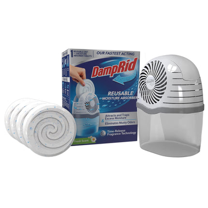 Paquete de recambio absorbente de humedad DampRid Fresh Scent 470 ml, paquete de 4