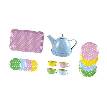 Juego De Té Para Niños Juego De Té De La Tarde De Simulación Para Niñas Pequeñas De 3, 4, 5 Y 6 Años Azul