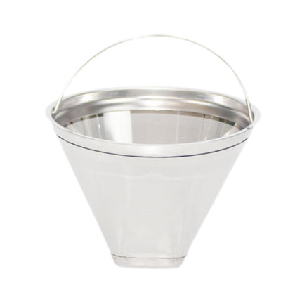 Filtro De Café De Acero Inoxidable, Cesta De Filtro De Café Para El Hogar, Diámetro Del Filtro De Cono 120mm