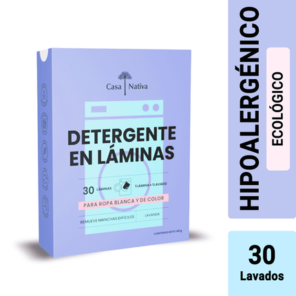 DETERGENTE EN LAMINAS LAVANDA CN 30 UN