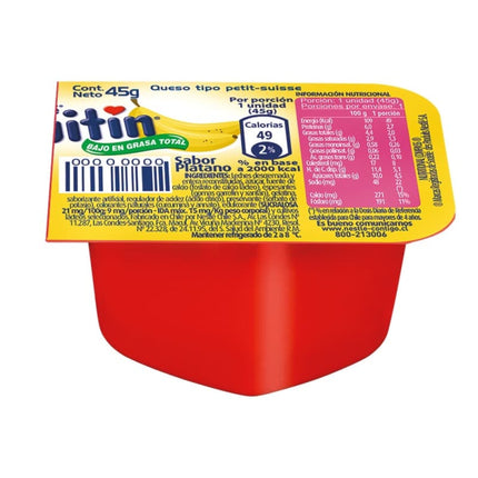 Postre Petit Suisse Plátano Pote, 45 g g | Apishop