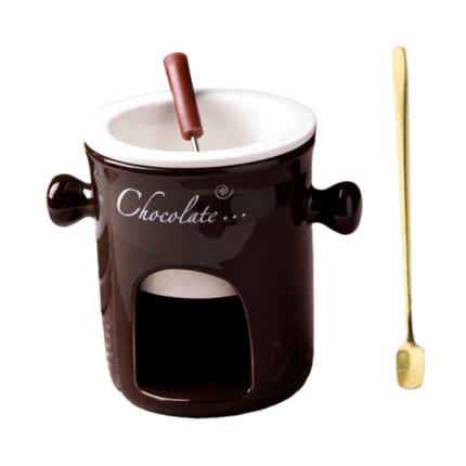 Taza Para Fondue, Para Derretir Queso, Mantequilla, Postre Casero, Taza Para Derretir Chocolate, Marrón