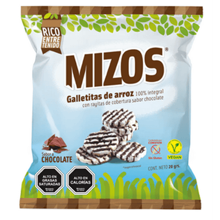 Galletas De Arroz Chocolate 20grs.