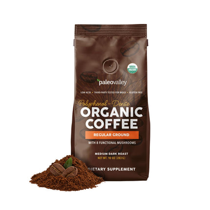 Café molido Paleovalley Organic, 300 ml, regular, bajo en ácido