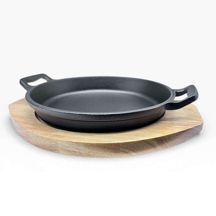 Bandeja Tabla Placa Para Carnes Con Base Bambu Y Agarre M5