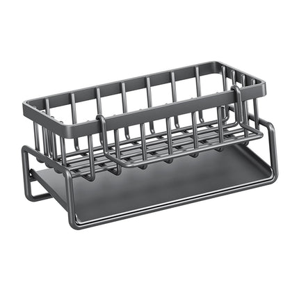 Dispensador De Jabón Con Cepillo De Esponja De Acero Inoxidable, Soporte Para Esponjas, Toallas De Cocina