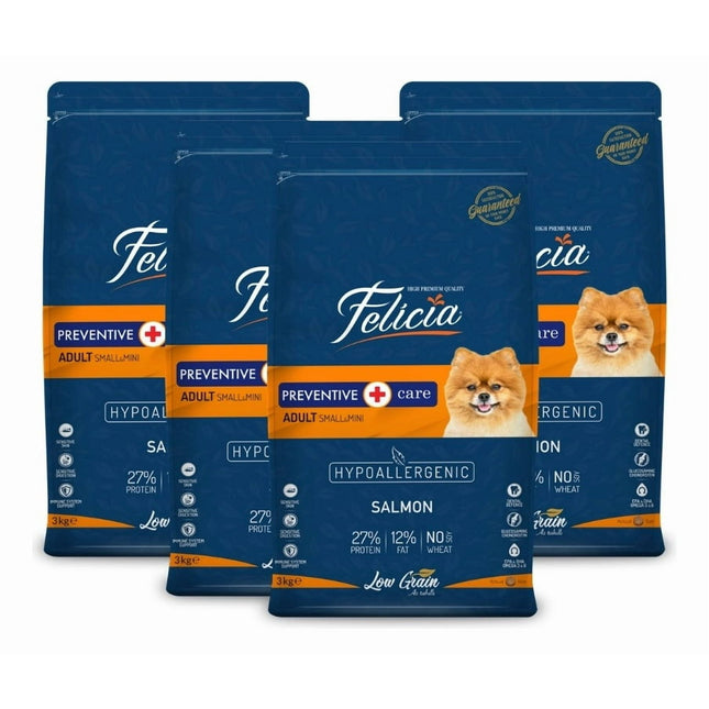 Pack x 4 - Alimento Felicia Hipoalergénico Perro - Salmón