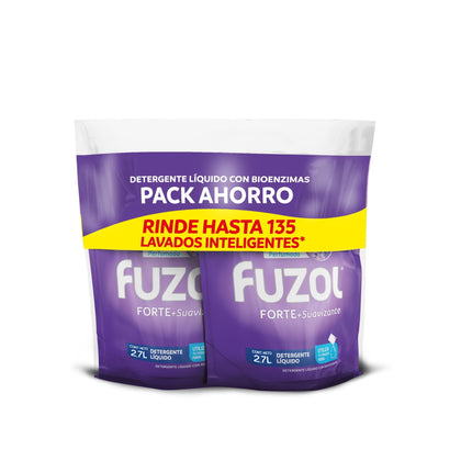 Detergente Líquido Forte con Suavizante Doypack Pack, L ml