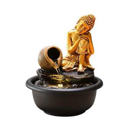 Fuente De Agua De Mesa Estatua De Buda Para Oficina Granja Regalos De Cumpleaños Buda Durmiente