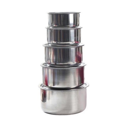 5 Piezas De Salsa De Acero Inoxidable Macetas De Condimento De Acero Inoxidable Frascos De Stock Set Estilo De Set De Stock Set A