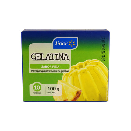 Gelatina Sabor Piña, 100 g - | Apishop