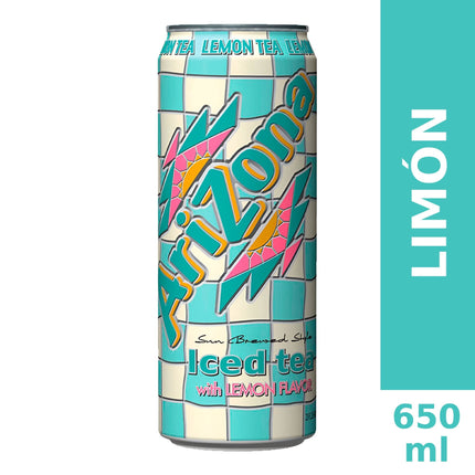 Bebida Té Helado Negro Sabor Limón Lata, 650 ml