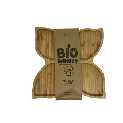 Tabla Picoteo Bio Bambooo Flor 28cm
