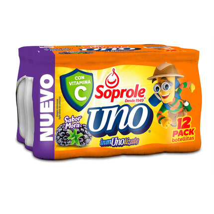 Probiótico Uno Vitamina C Mora Pack 12 Botellas, 80 ml | Apishop