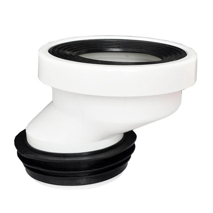 Conector De Brida De Inodoro Compensado De PVC Para Reparación De Urinarios, Eliminación De Limpieza De 5cm