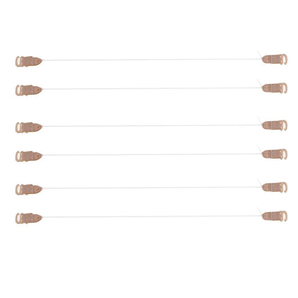 6x línea de pescado elástico cable de nylon con gancho para pelucas extensiones de cabello postizos xxs