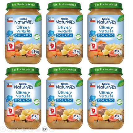 Colado Nestlé® Naturnes® Carne Y Verduras 215g Pack X6
