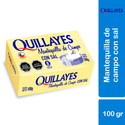 Mantequilla Con sal, 100 g - Quillayes | Apishop