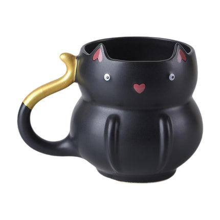 Taza De Café Reutilizable 425 Ml De Tazas De Té Tazas Para Sostener Bebidas Calientes O Frías Cenando Negro
