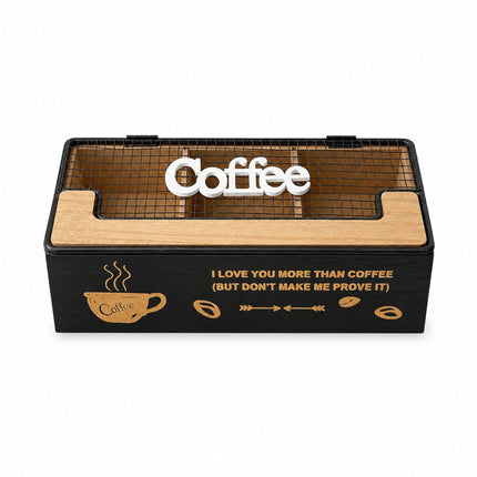 Baúl Organizador Café Sagrado Negro Mate