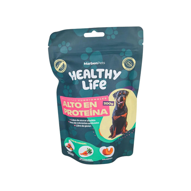 Snack Galletas Funcionales Para Perros 200g Naturales 100% verde oscuro