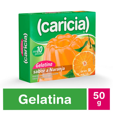 Gelatina Naranja, 50 g - Caricia | Apishop